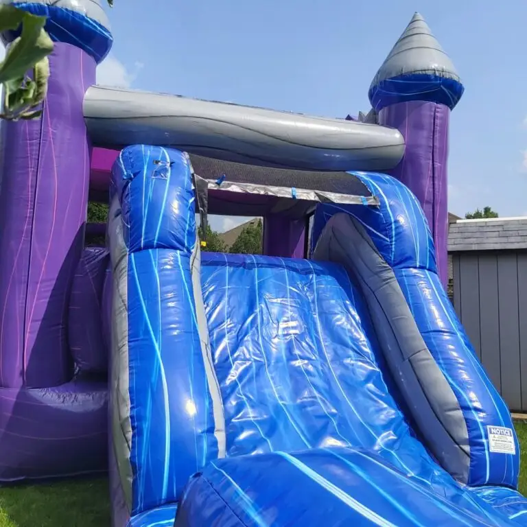 Inflatable waterslide and bouncer