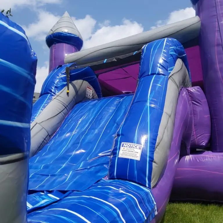 Waterslide and Bouncy Castle