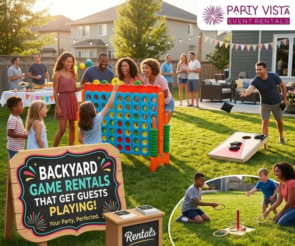 Backyard Party Game Rentals That Get Guests Playing