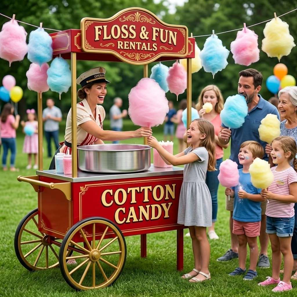 Cotton Candy Machine Rental for Any Party