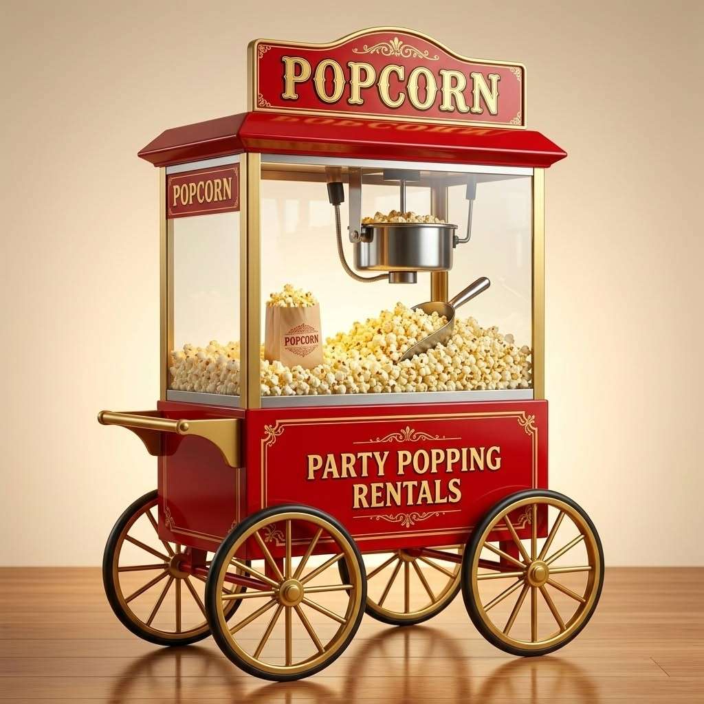 Popcorn Machine Rental for Party Fun