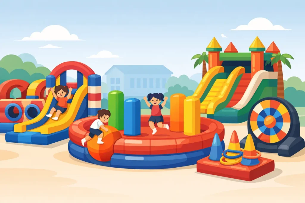 8 Best Inflatable Games for Schools That Bring Fun
