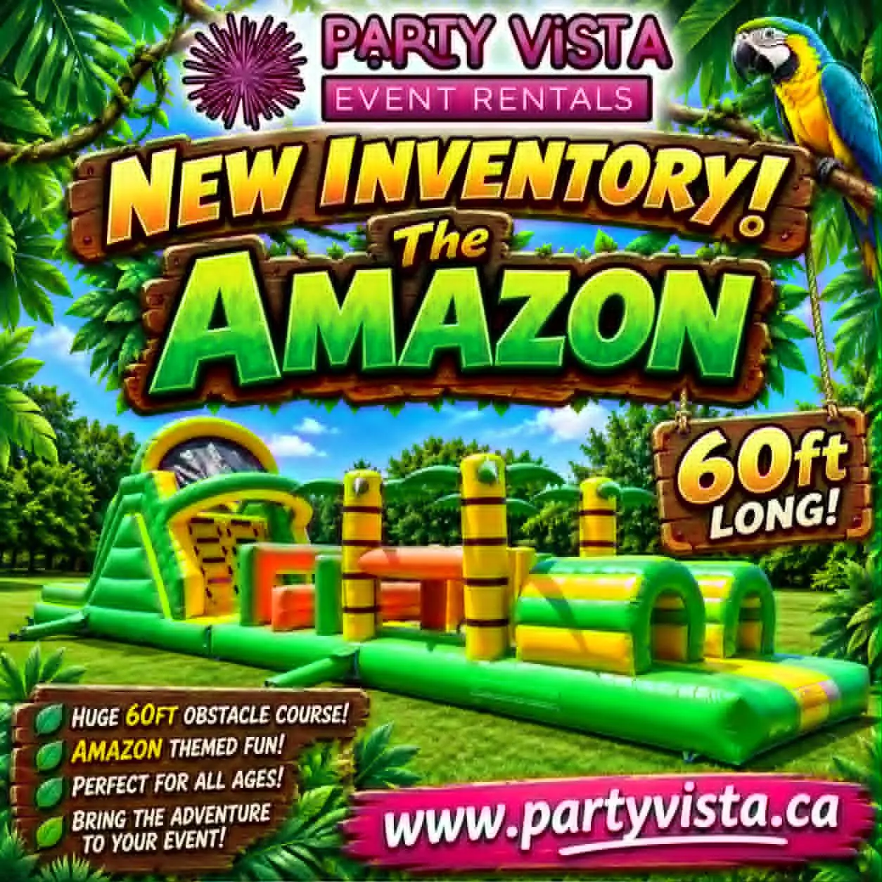 Inflatable Obstacle Course and Waterslide
