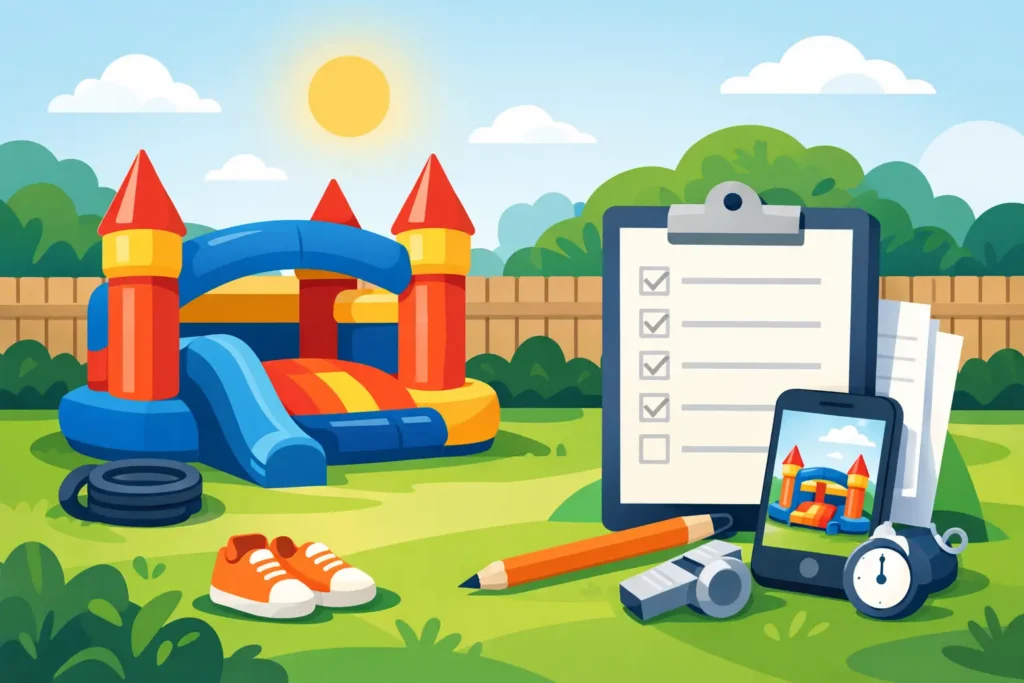 Backyard Bouncy Castle Rental Checklist for Parents