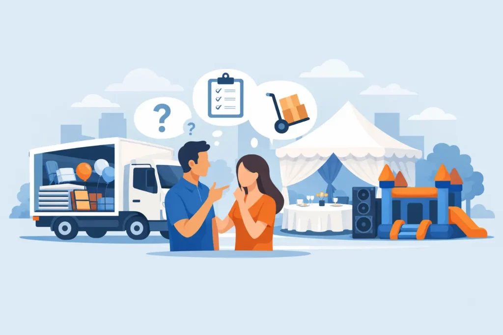 Do Party Rentals Include Delivery? What to Ask