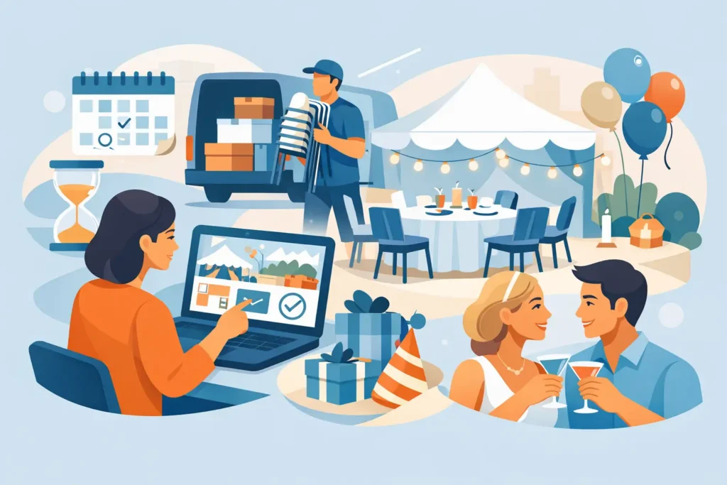 How to Book Party Rentals Without Party Stress