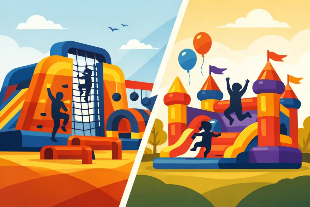Obstacle Course Versus Bounce House: Which Wins?