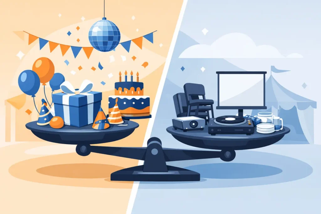 Party Package Versus Separate Rentals: Which Wins?